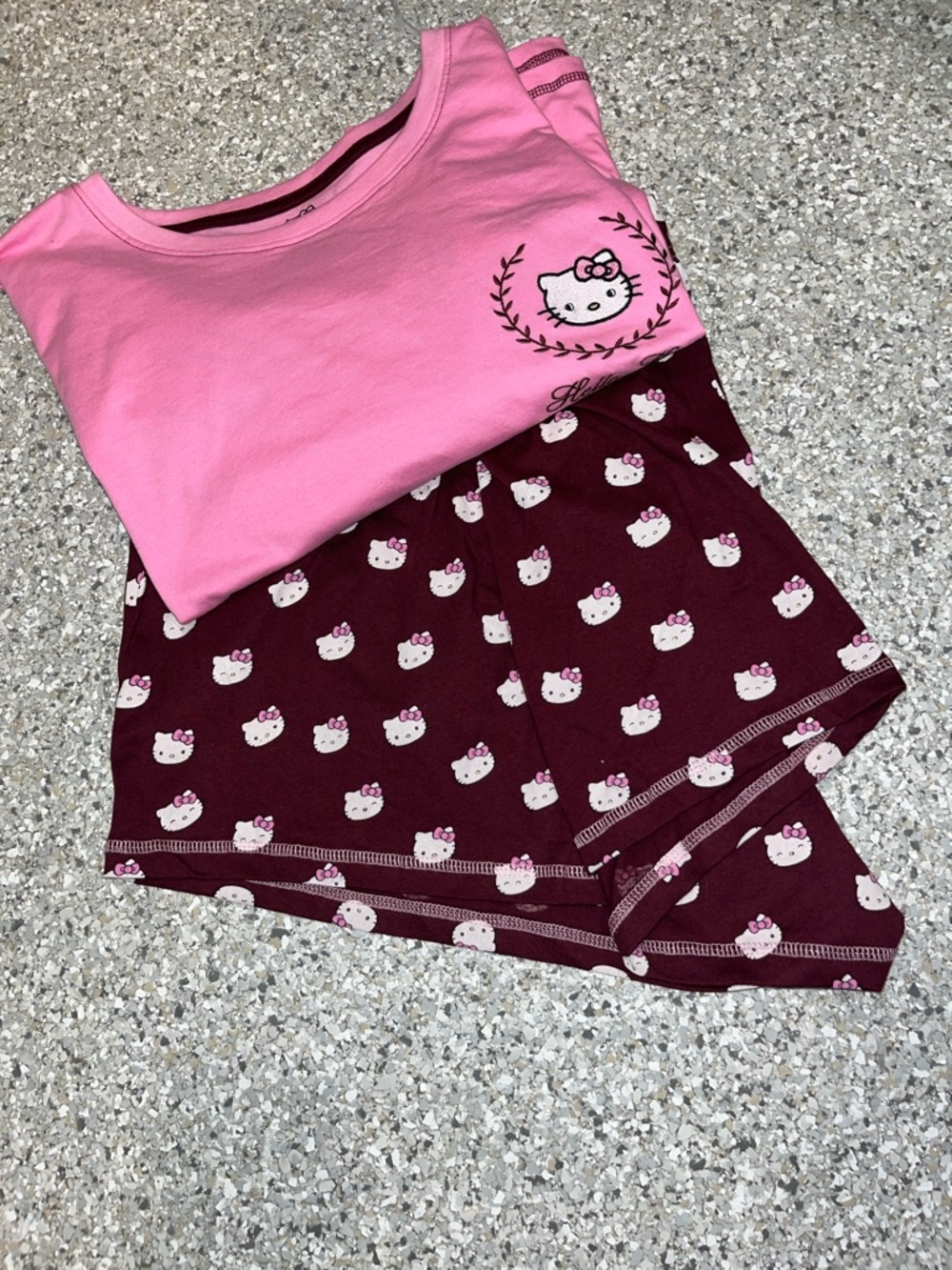 Hello Kitty Pink Cropped Lounge Tee